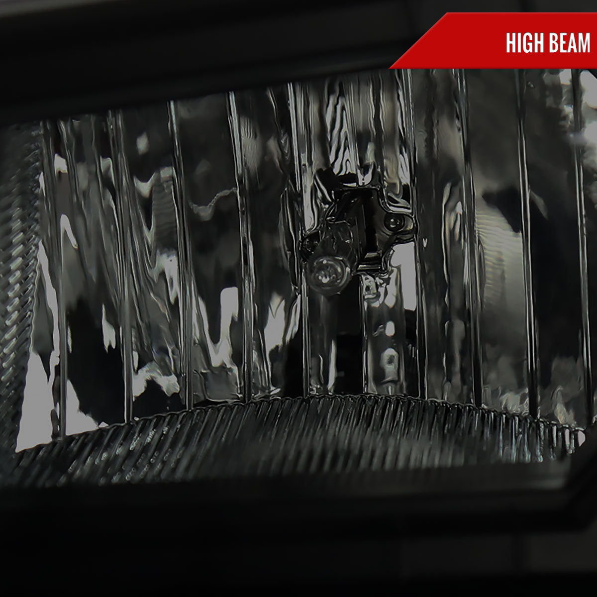 2002-2009 Chevrolet Trailblazer Projector Headlights w/ LED Light Strip (Black Housing/Smoked Lens)