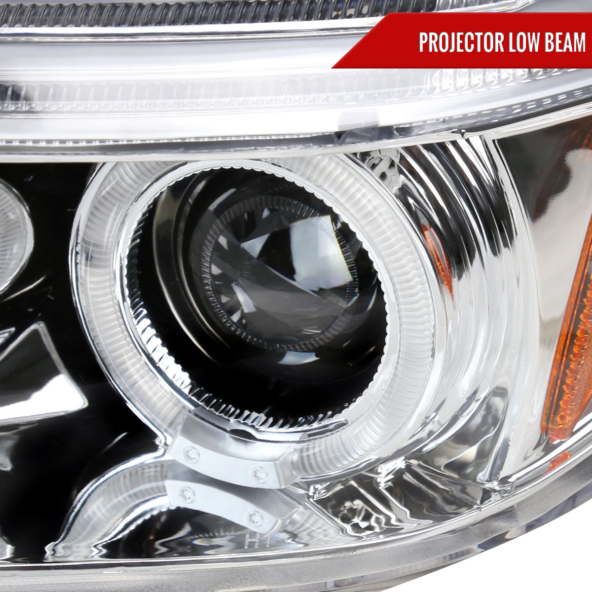 2005-2010 Scion tC Dual Halo Projector Headlights (Chrome Housing/Clear Lens)