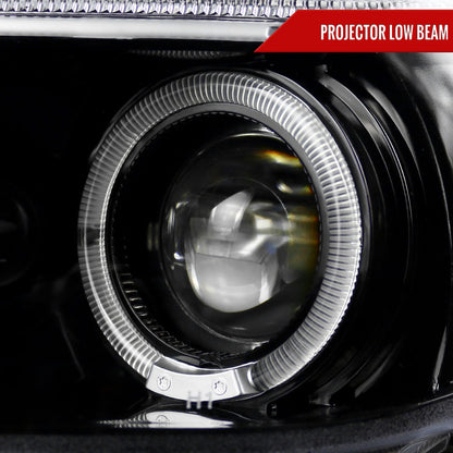 2005-2010 Scion tC Dual Halo Projector Headlights (Jet Black Housing/Clear Lens)