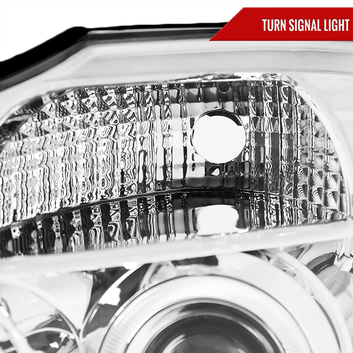 2004-2015 Nissan Titan/ 2004-2007 Armada Dual Halo Projector Headlights (Chrome Housing/Clear Lens)