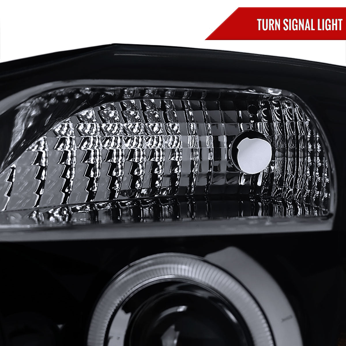 2004-2015 Nissan Titan/ 2004-2007 Armada Dual Halo Projector Headlights (Glossy Black Housing/Smoked Lens)