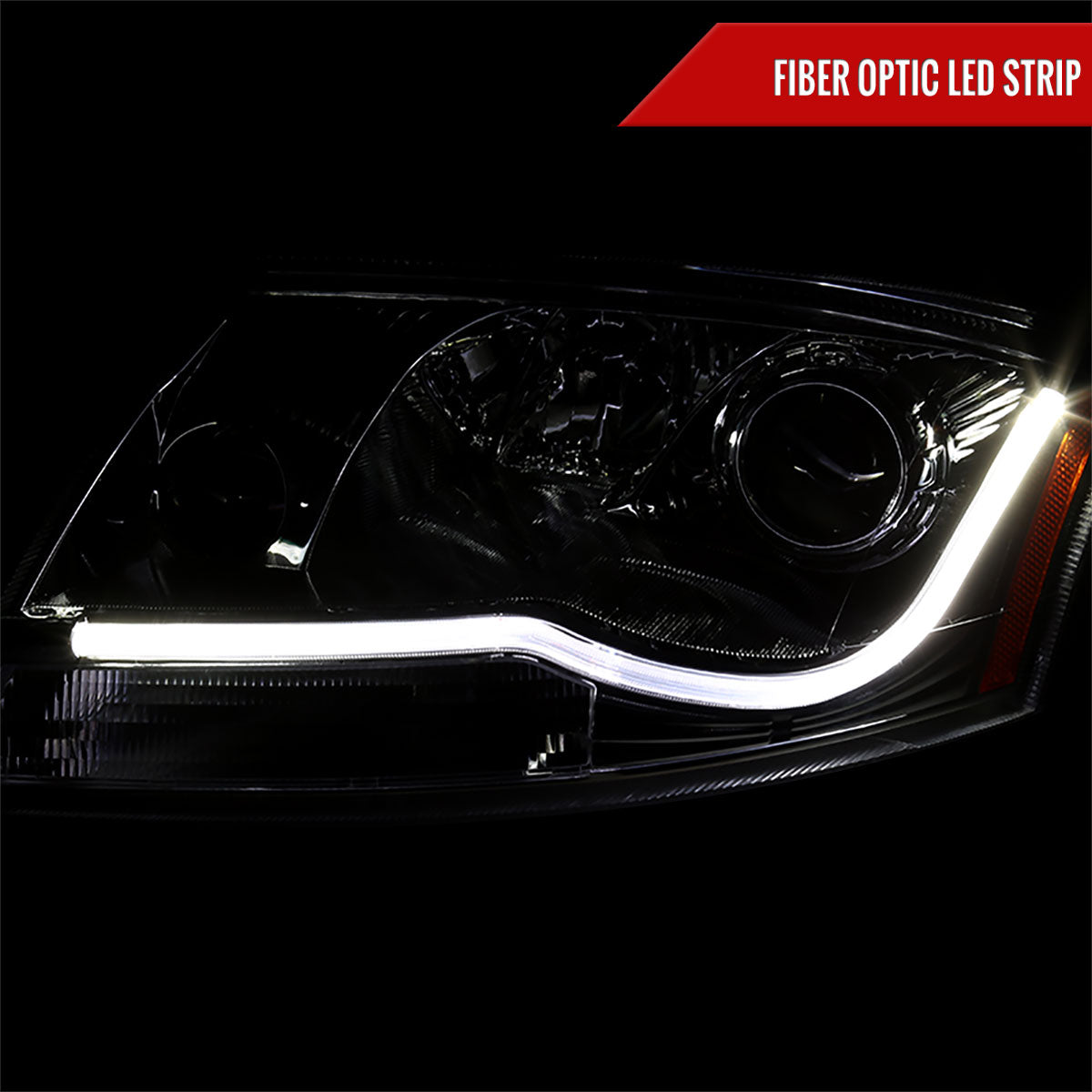1999-2006 Audi TT LED Bar Projector Headlights (Chrome Housing/Smoked Lens)