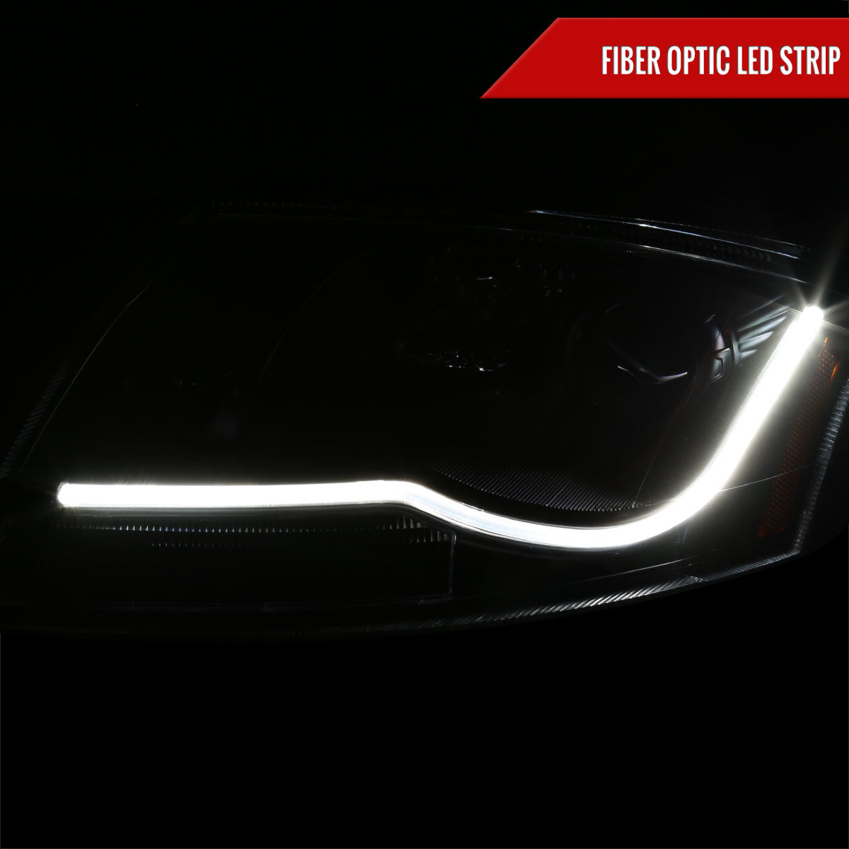 1999-2006 Audi TT LED Bar Projector Headlights (Black Housing/Smoked Lens)