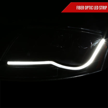 1999-2006 Audi TT LED Bar Projector Headlights (Black Housing/Smoked Lens)