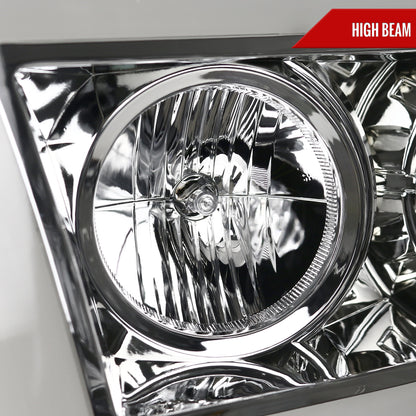2007-2013 Toyota Tundra/ 2008-2017 Sequoia Switchback Sequential LED C-Bar Projector Headlights (Chrome Housing/Clear Lens)