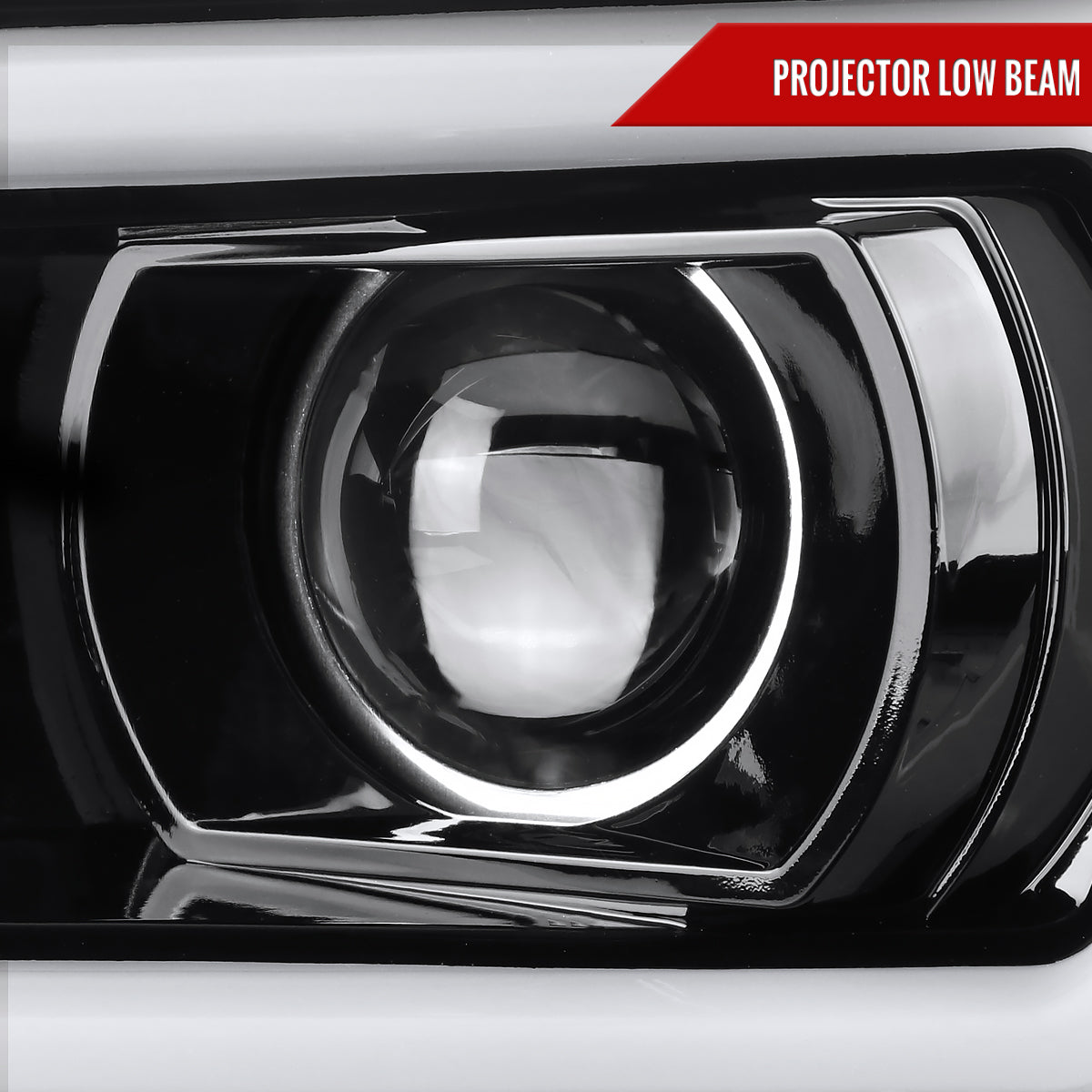 2007-2013 Toyota Tundra/ 2008-2017 Sequoia LED C-Bar Projector Headlights (Jet Black Housing/Clear Lens)