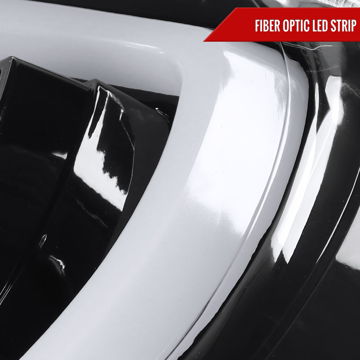 2007-2013 Toyota Tundra/ 2008-2017 Sequoia LED C-Bar Projector Headlights (Jet Black Housing/Clear Lens)
