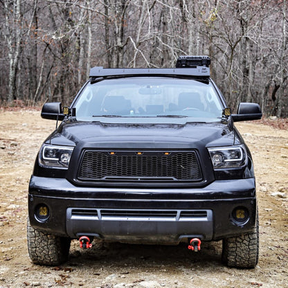2007-2013 Toyota Tundra/ 2008-2017 Sequoia LED C-Bar Projector Headlights (Jet Black Housing/Clear Lens)