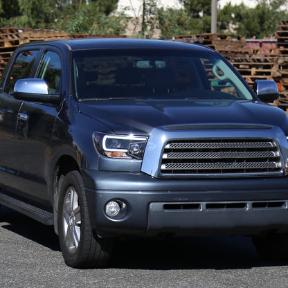 2007-2013 Toyota Tundra/ 2008-2017 Sequoia LED C-Bar Projector Headlights (Black Housing/Clear Lens)