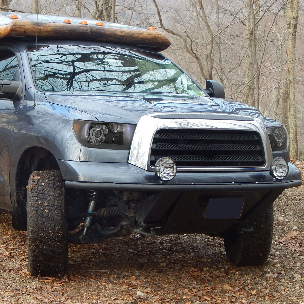 2007-2014 Toyota Tundra/Sequoia Retro Style Projector Headlights (Matte Black Housing/Clear Lens)