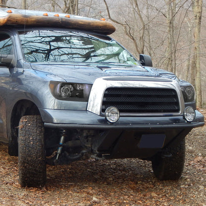 2007-2014 Toyota Tundra/Sequoia Retro Style Projector Headlights (Matte Black Housing/Clear Lens)