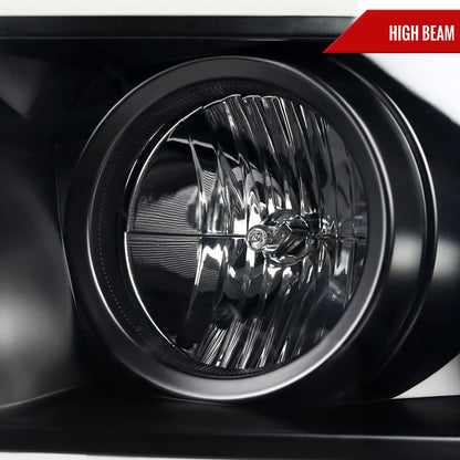 2007-2013 Toyota Tundra/ 2008-2017 Sequoia LED C-Bar Projector Headlights w/ Switchback Sequential Turn Signals (Matte Black Housing/Clear Lens)