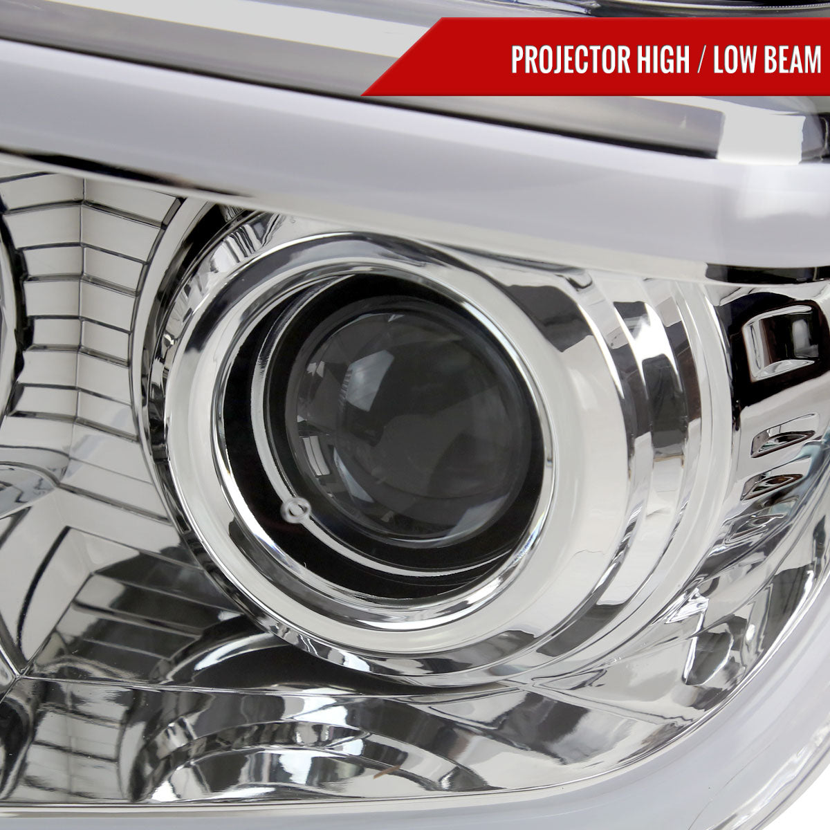 2014-2021 Toyota Tundra LED Projector Headlights (Chrome Housing/Clear Lens)