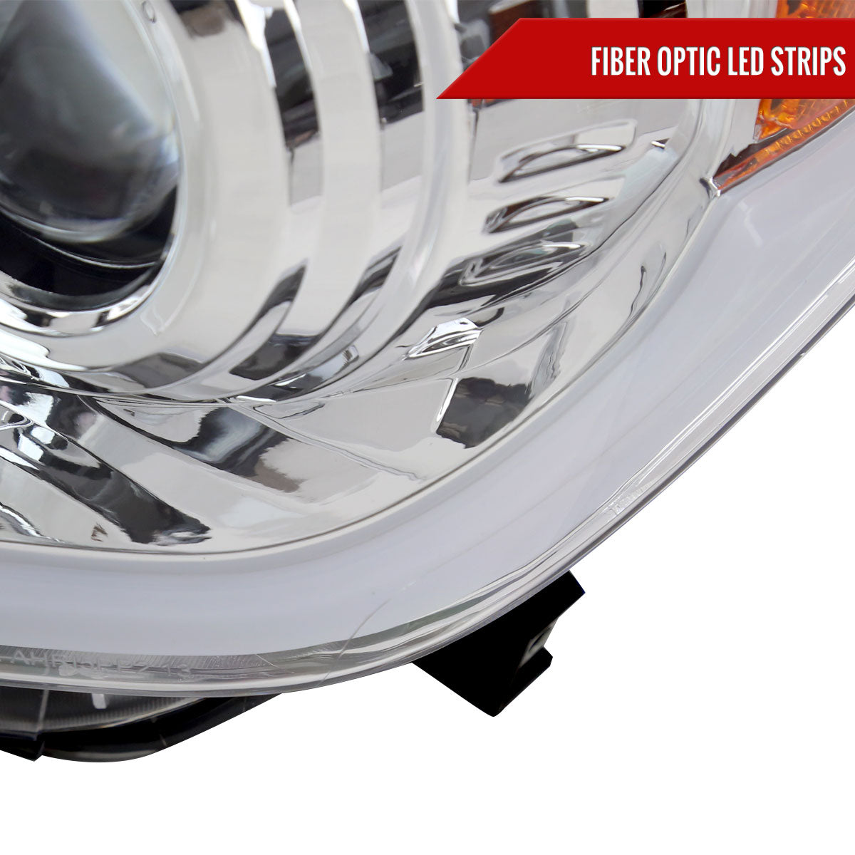 2014-2021 Toyota Tundra LED Projector Headlights (Chrome Housing/Clear Lens)