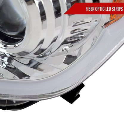 2014-2021 Toyota Tundra LED Projector Headlights (Chrome Housing/Clear Lens)