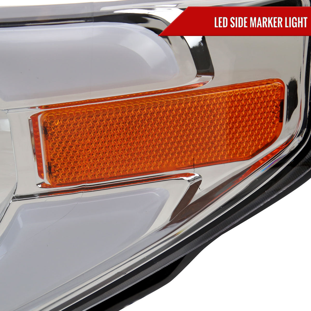 2014-2021 Toyota Tundra LED Projector Headlights (Chrome Housing/Clear Lens)