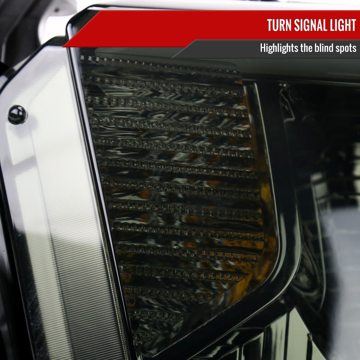 2014-2021 Toyota Tundra LED Switchback Sequential Turn Signal LED Bar Projector Headlights (Chrome Housing/Smoked Lens)