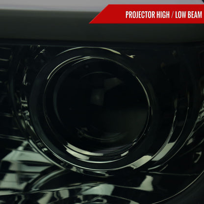 2014-2021 Toyota Tundra LED Projector Headlights (Chrome Housing/Smoked Lens)