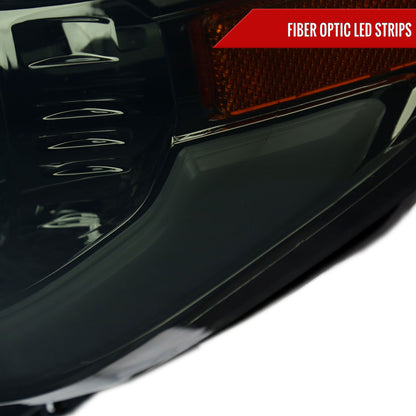 2014-2021 Toyota Tundra LED Projector Headlights (Chrome Housing/Smoked Lens)