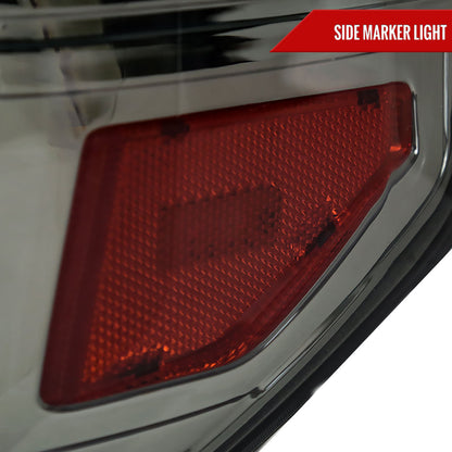 2014-2021 Toyota Tundra LED C-Bar Projector Headlights w/ Sequential Arrow Turn Signals (Chrome Housing/Smoked Lens)