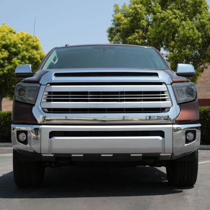 2014-2021 Toyota Tundra LED C-Bar Projector Headlights w/ Sequential Arrow Turn Signals (Chrome Housing/Smoked Lens)
