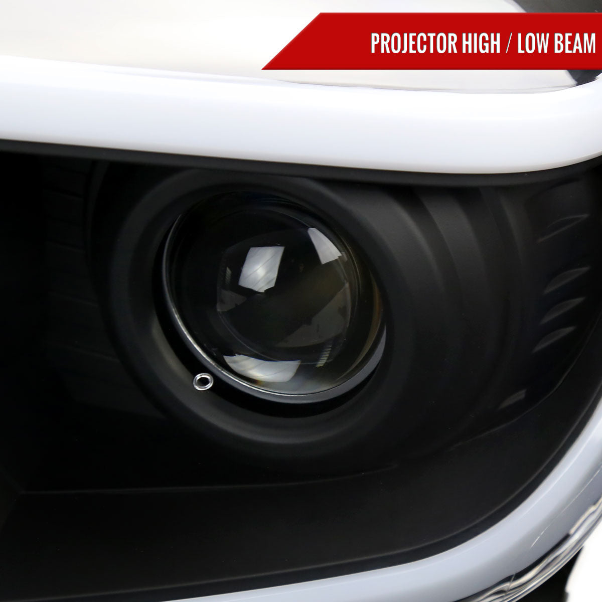 2014-2021 Toyota Tundra LED Projector Headlights (Matte Black Housing/Clear Lens)