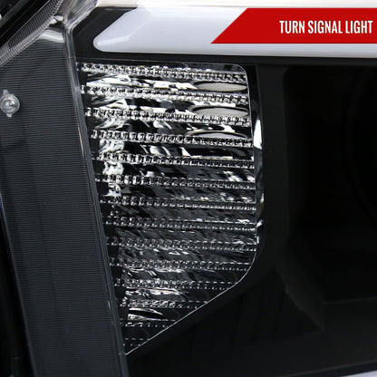 2014-2021 Toyota Tundra LED Projector Headlights (Matte Black Housing/Clear Lens)