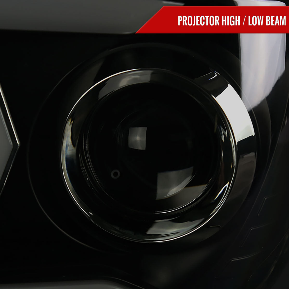 2014-2021 Toyota Tundra LED C-Bar Projector Headlights w/ Sequential Arrow Turn Signals (Black Housing/Smoked Lens)