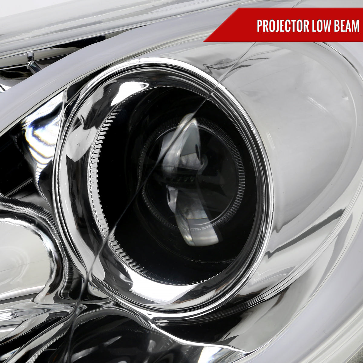 2012-2017 Hyundai Veloster LED Light Bar Projector Headlight w/ Sequential Turn Signal Lights (Chrome Housing/Clear Lens)