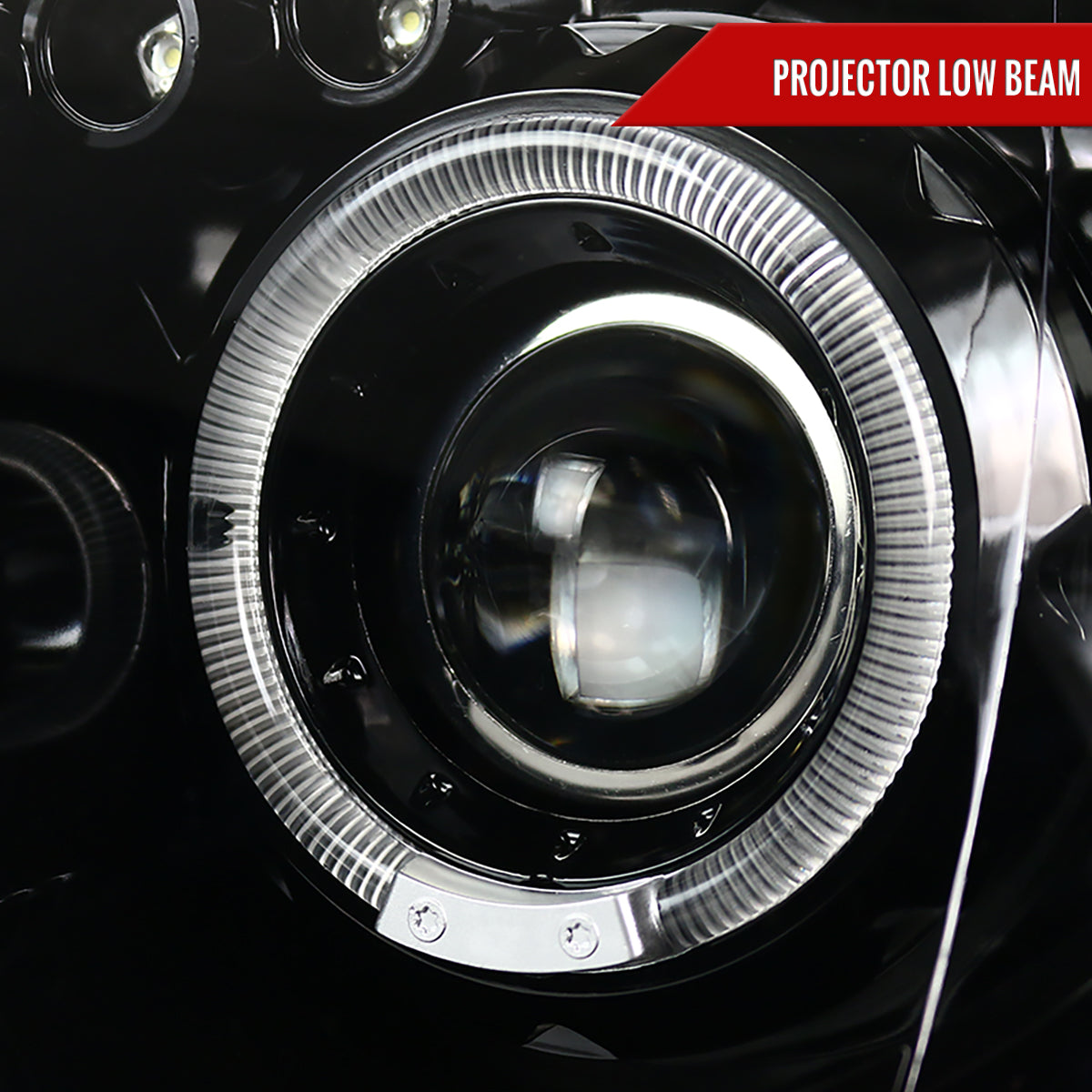 2004-2005 Subaru Impreza WRX/STI Outback Dual Halo Projector Headlights (Jet Black Housing/Clear Lens)