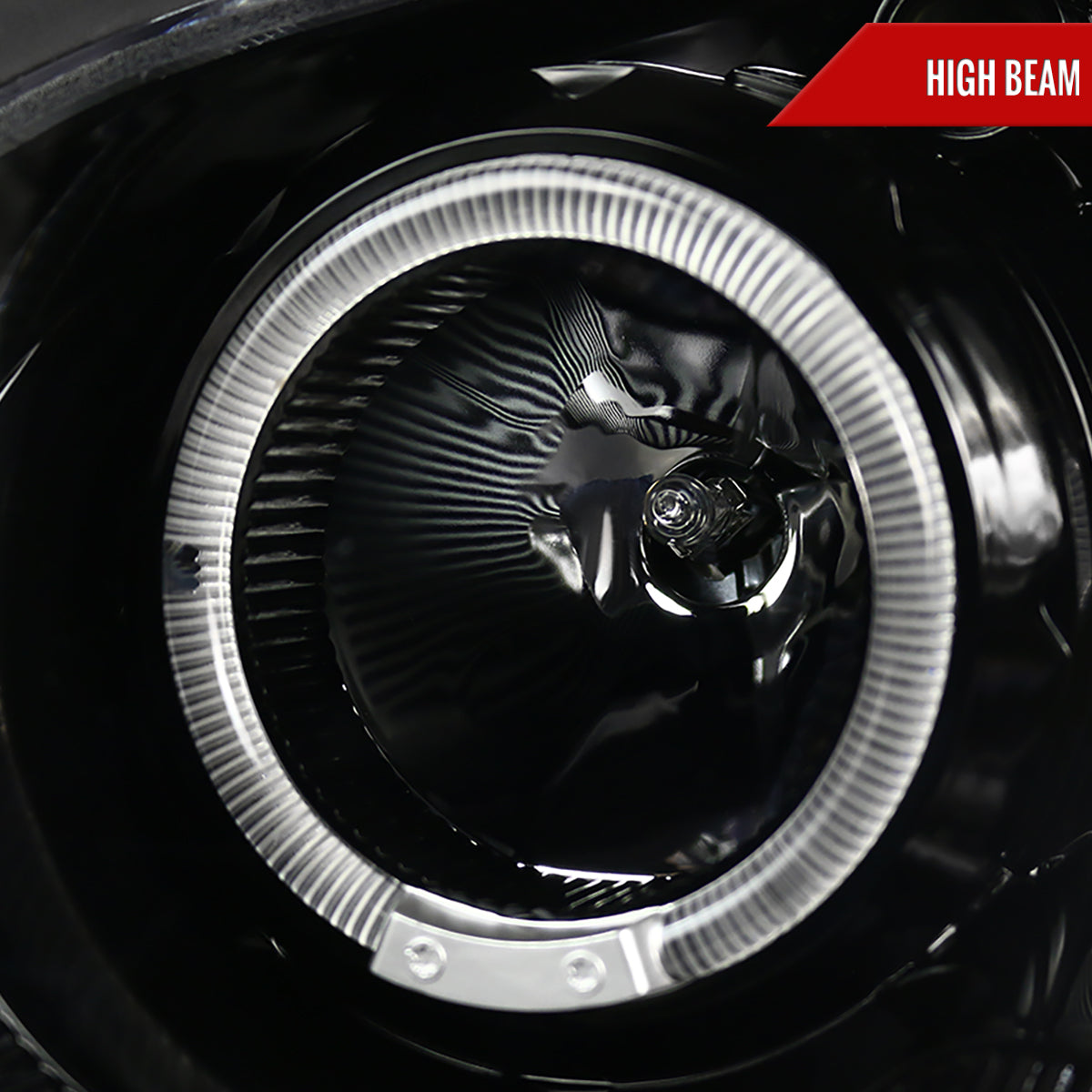 2004-2005 Subaru Impreza WRX/STI Outback Dual Halo Projector Headlights (Jet Black Housing/Clear Lens)