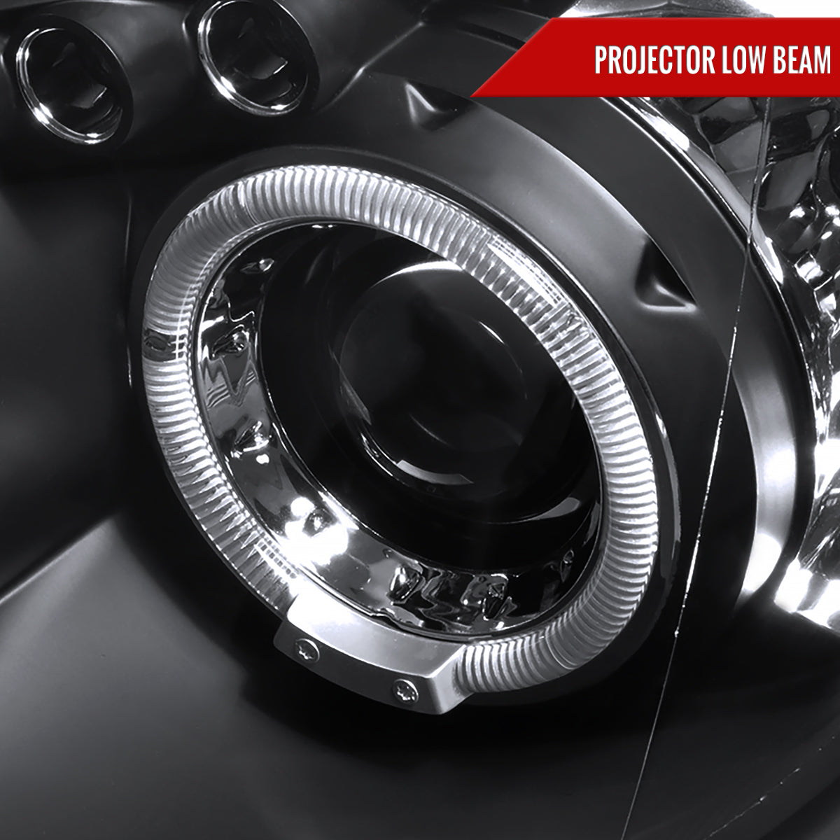 2004-2005 Subaru Impreza WRX/STI Outback Dual Halo Projector Headlights (Matte Black Housing/Clear Lens)
