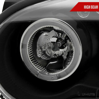2004-2005 Subaru Impreza WRX/STI Outback Dual Halo Projector Headlights (Matte Black Housing/Clear Lens)