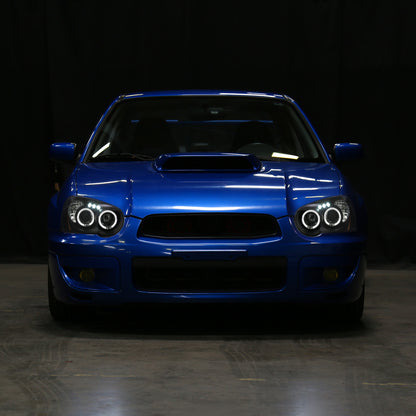 2004-2005 Subaru Impreza WRX/STI Outback Dual Halo Projector Headlights (Matte Black Housing/Clear Lens)
