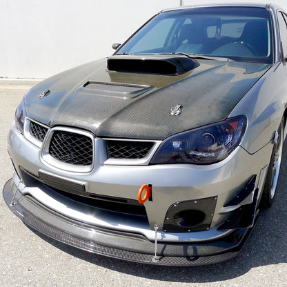 2006-2007 Subaru Impreza WRX/STI Projector Headlights w/ LED Light Strip (Glossy Black Housing/Smoked Lens)