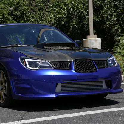 2006-2007 Subaru Impreza WRX STI LED Bar Sequential Turn Signal Projector Headlights (Matte Black Housing/Clear Lens)