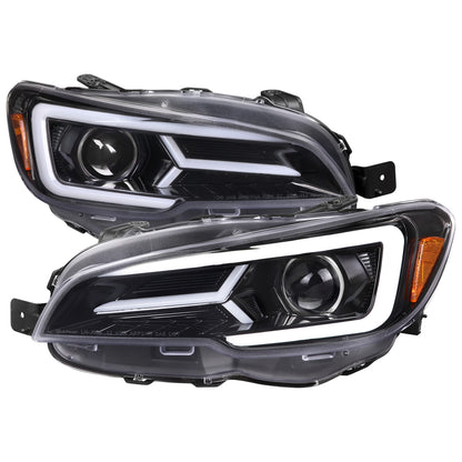2015-2021 Subaru Impreza WRX/STI LED Bar Sequential Turn Signal (Glossy Black Housing/Clear Lens)