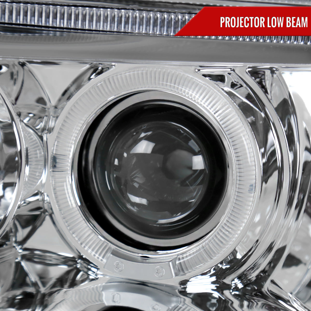 2005-2015 Nissan Xterra Dual Halo Projector Headlights (Chrome Housing/Clear Lens)