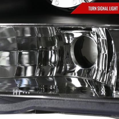 2005-2015 Nissan Xterra Dual Halo Projector Headlights (Matte Black Housing/Clear Lens)