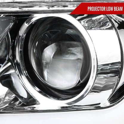 2015-2020 GMC Yukon/Yukon XL LED U-Bar Projector Headlights (Chrome Housing/Clear Lens)