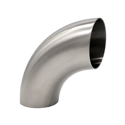 1.500" 16ga 90° Mandrel Bend - (2.250" CLR) - Brushed Finish - 304 Stainless