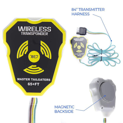Wireless Magnetic Trailer Tow Lights | 65 Foot Range | 4 Pin Round, 4 Pin Flat, or 7 Pin Flat