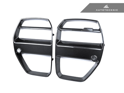 AutoTecknic Dry Carbon Motorsport V1 Front Grille Set - BMW G80 M3 | G82/ G83 M4