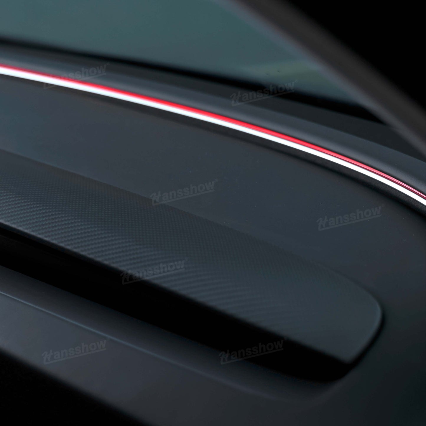 Tesla Dashboard Panel Trim Replacement In Real Carbon Fiber for Model 3 Highland & Y Juniper