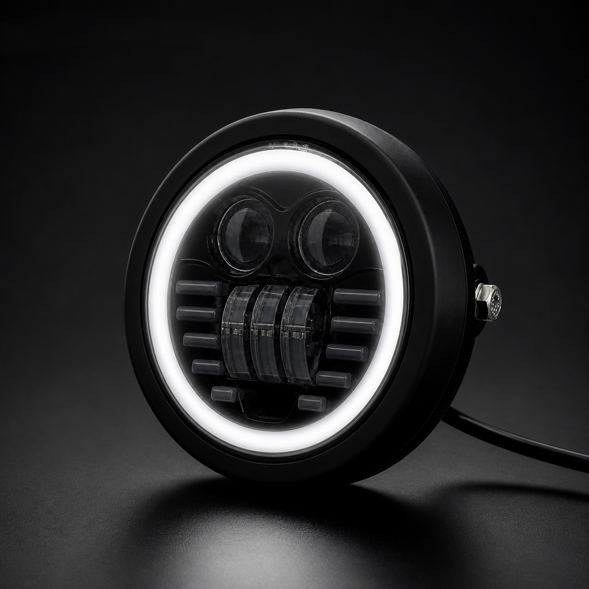 Cat Face Headlight – E-Bike Front Light (12V External Power)