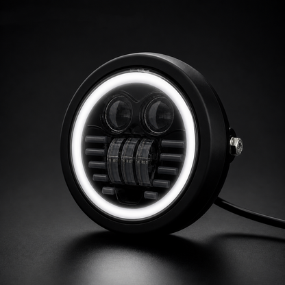 Cat Face Headlight – E-Bike Front Light (12V External Power)