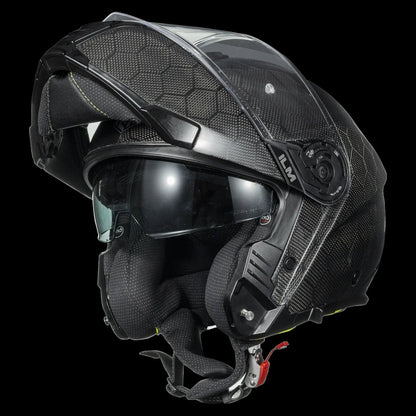 ILM Carbon Fiber Motorcycle Modular Helmets DOT ECE Model MF529F