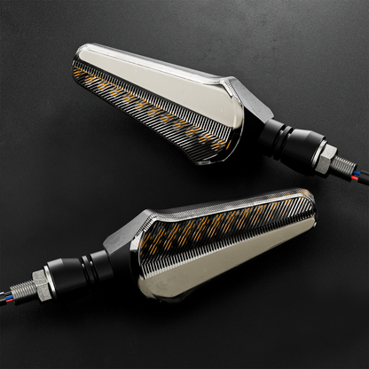 Red Flowing LED Turn Signal Lights Kit with Horn for Super73