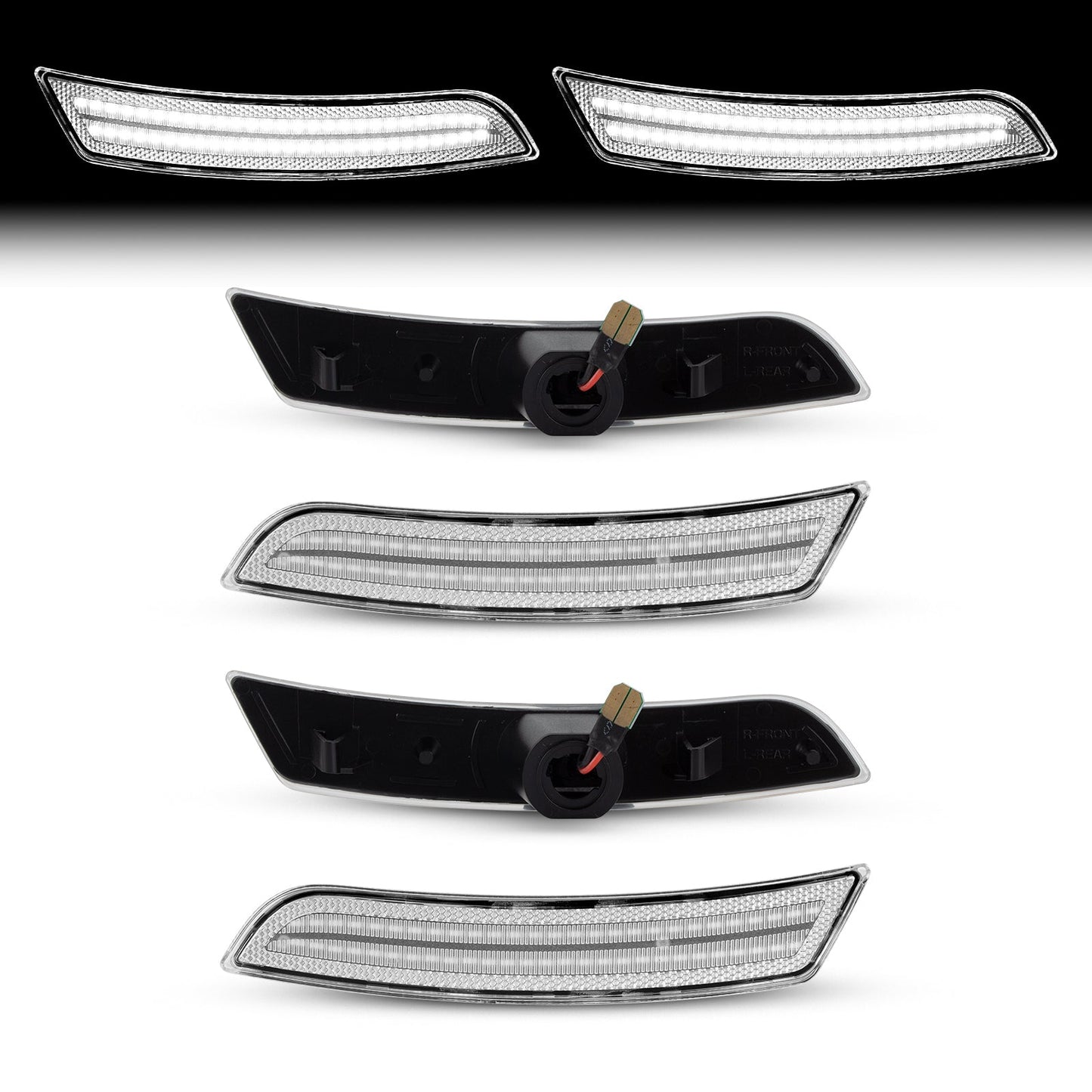 CAMARO 16-24 FRONT/REAR DYNAMIC CLEAR LED SIDE MARKERS