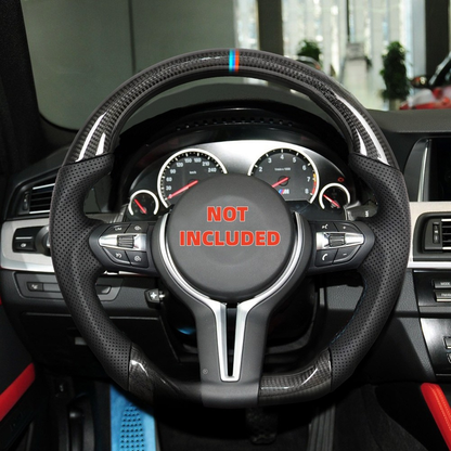 Real Carbon Fiber M Sport Steering Wheel for BMW 5 Series, 6 Series, 7 Series, M5 & M8